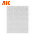 AK6584 water sheet: clear acrylic moulded in long parallel streaks that run across the sheet like a current