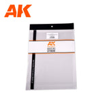 AK Interactive CLEAR ORGANIC GLASS Acrylic SHEET 0.5mmx245x195mm AK6586 - Hobby Heaven