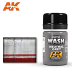 AK Interactive Neutral Grey for White/Black Wash 35ml - Hobby Heaven