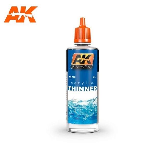 AK Interactive Acrylic Thinner 60ml AK712 - Hobby Heaven