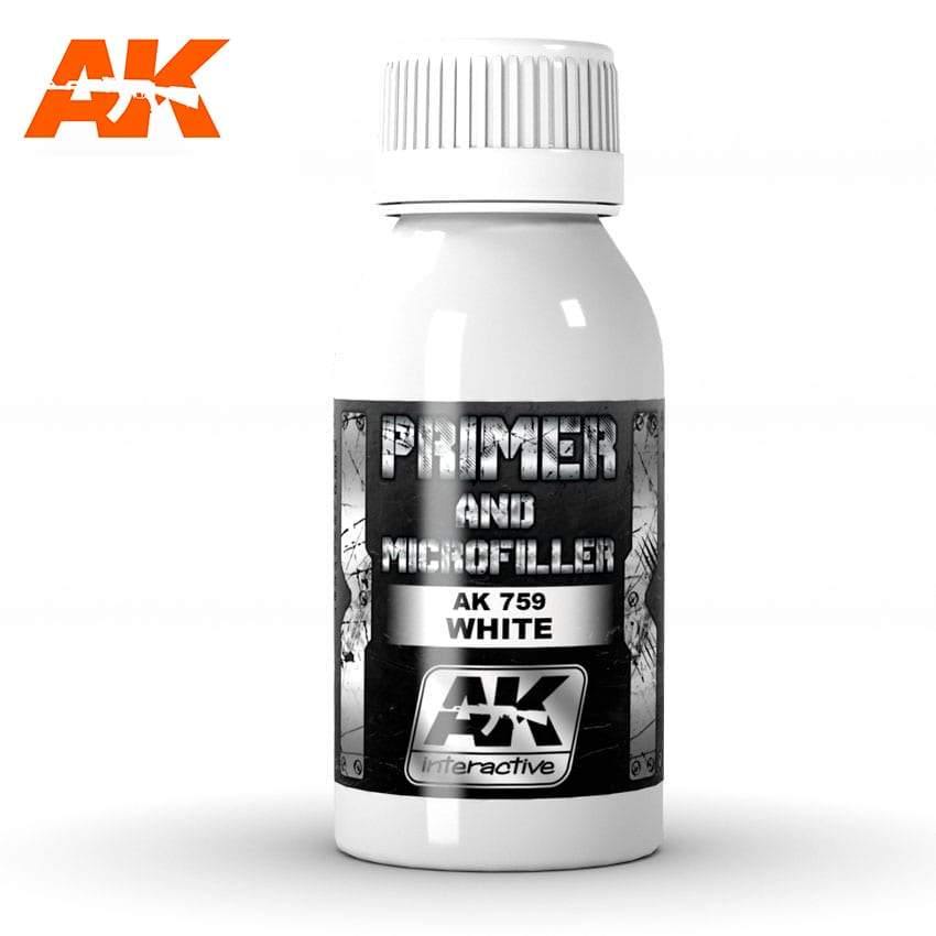 AK Interactive White Primer and Microfiller - Hobby Heaven
