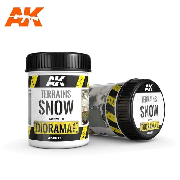 AK Interactive Terrains Snow 250ml (Acrylic) Diorama Effects - Hobby Heaven