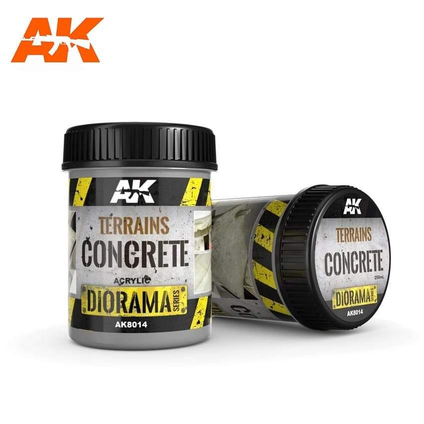 AK Interactive Terrains Concrete 250ml Diorama Effects - Hobby Heaven