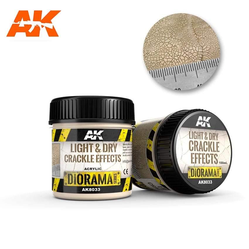 AK Interactive Light & Dry Crackle Effects 100ml (Acrylic) Diorama Effects - Hobby Heaven