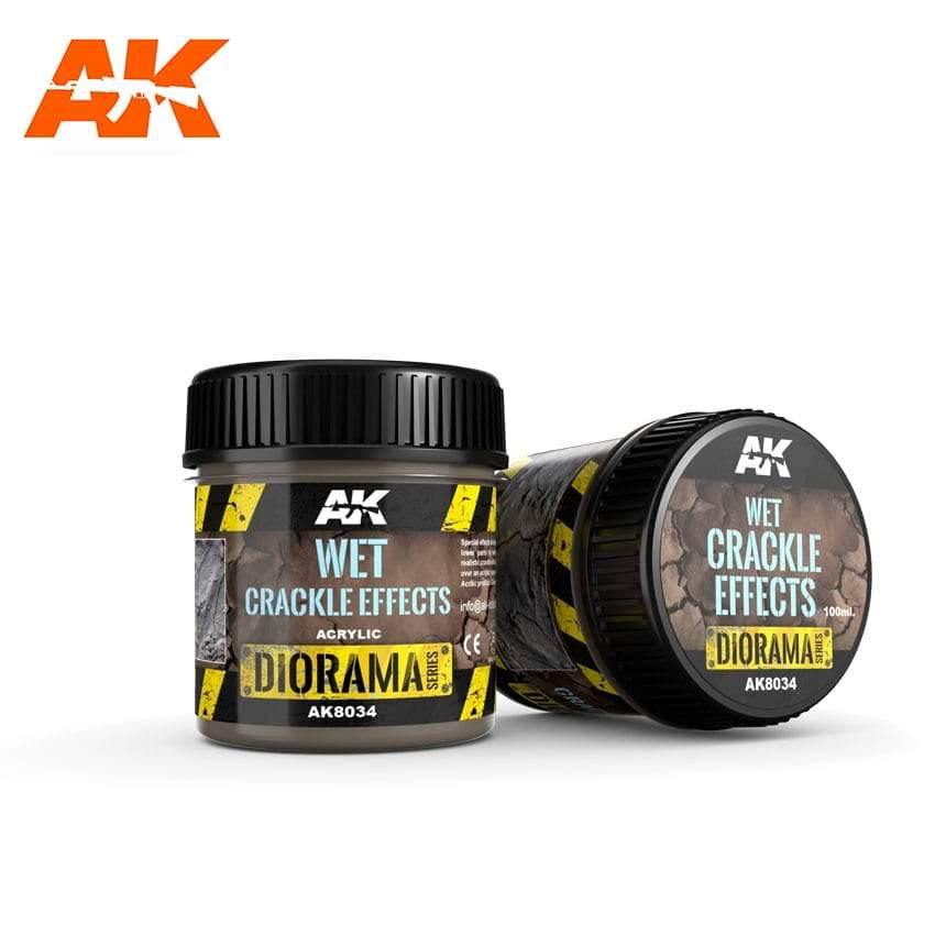 AK Interactive Wet Crackle Effects 100ml (Acrylic) Diorama Effects - Hobby Heaven