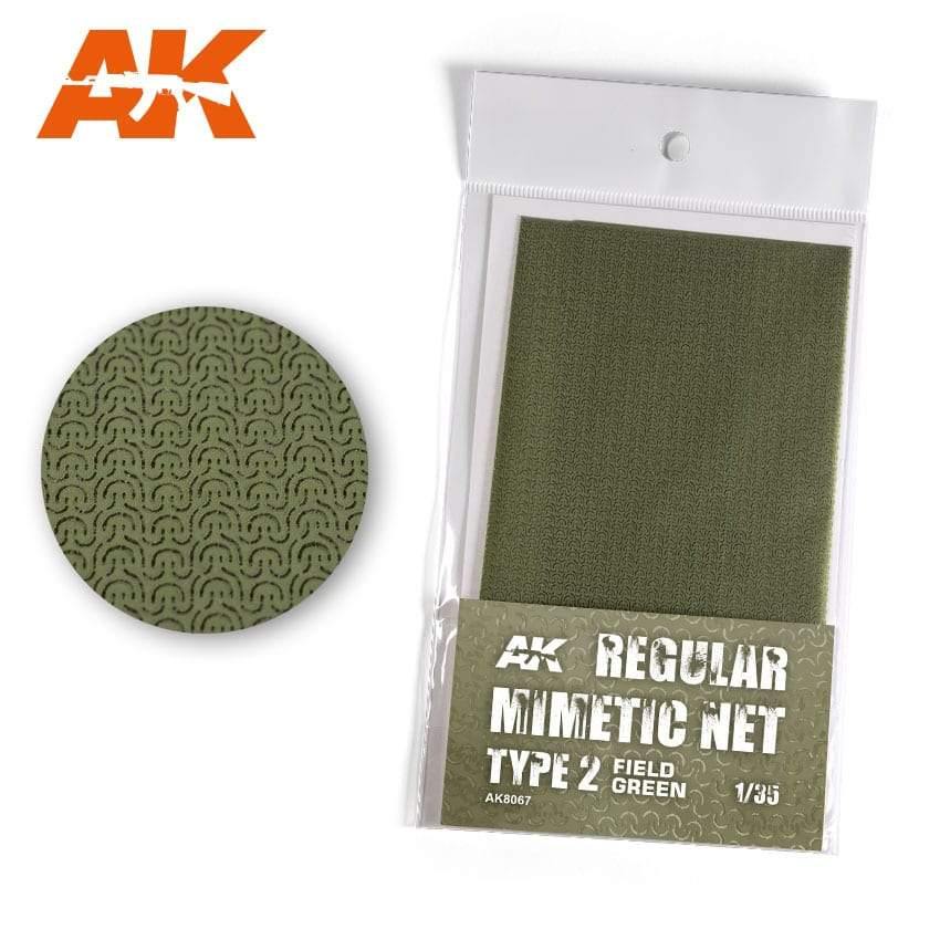 AK Interactive CAMOUFLAGE NET FIELD GREEN TYPE 2 - Hobby Heaven