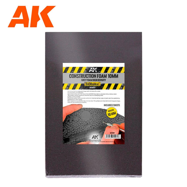 AK Interactive Construction Foam 10mm Grey AK8097 - Hobby Heaven