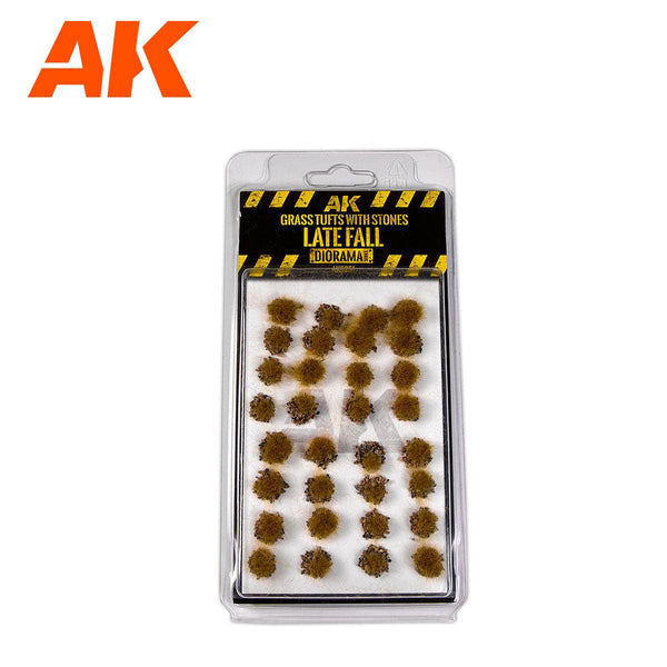 AK Interactive Grass With Stones Late Fall Tufts AK8251 - Hobby Heaven