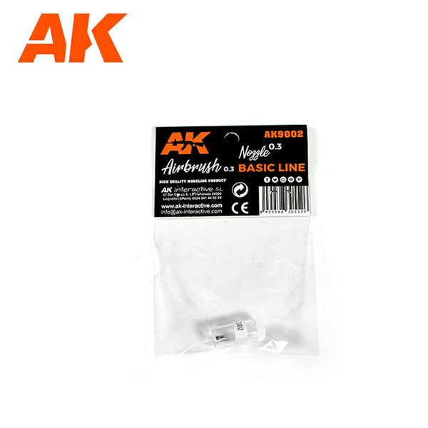 AK Interactive 0.3 Nozzle Airbrush Basic Line 0.3 AK9002 - Hobby Heaven