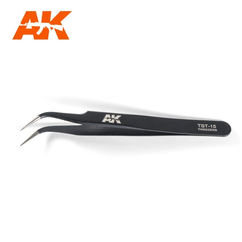 AK Interactive Precise Curved Tweezers - Hobby Heaven