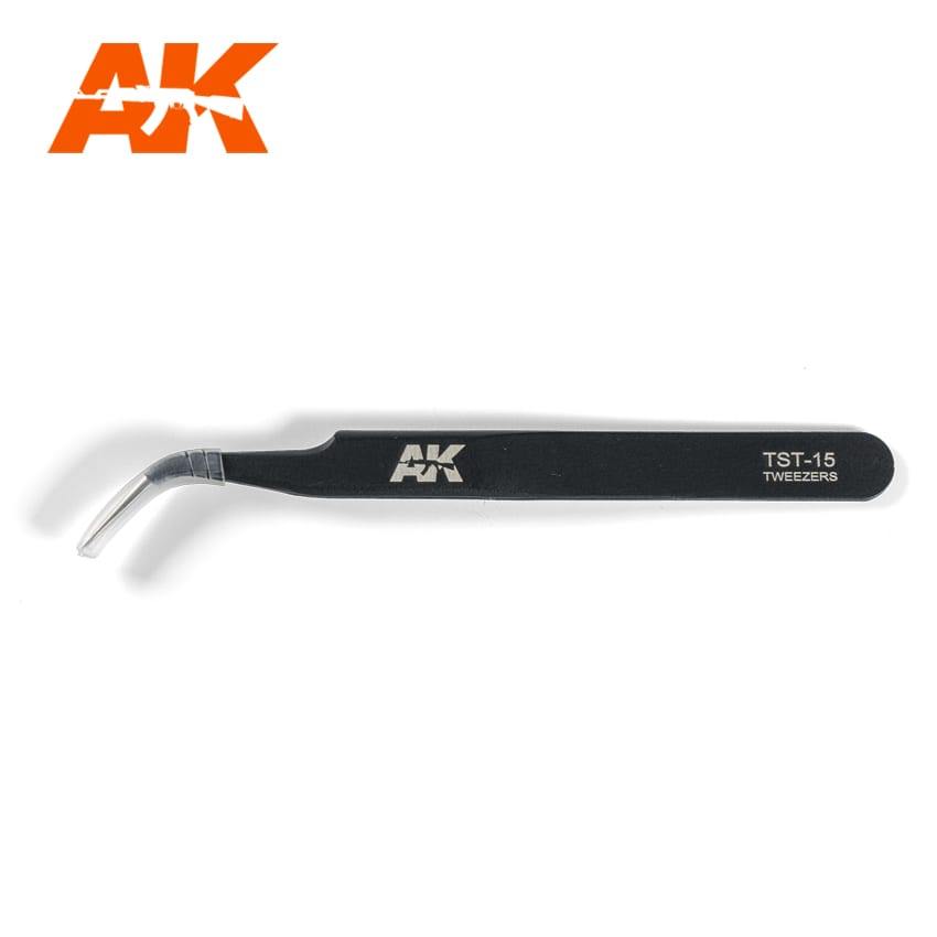 AK Interactive Precise Curved Tweezers - Hobby Heaven