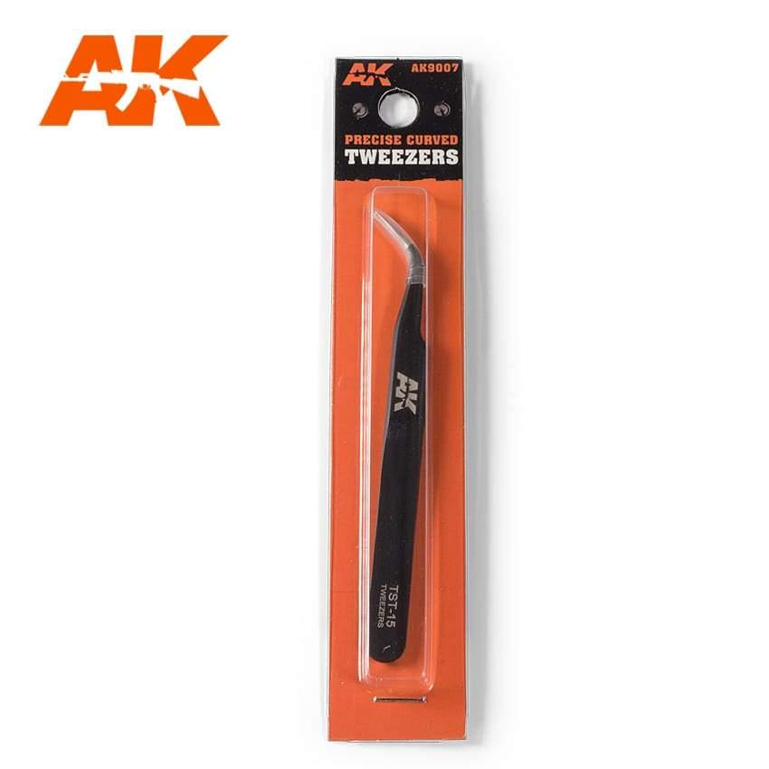 AK Interactive Precise Curved Tweezers - Hobby Heaven