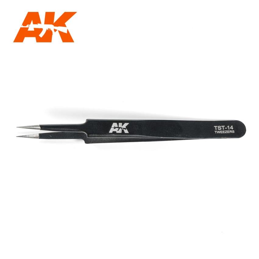 AK Interactive Precise Straight Tweezers - Hobby Heaven