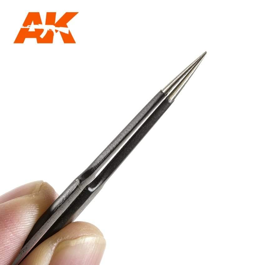 AK Interactive Precise Straight Tweezers - Hobby Heaven