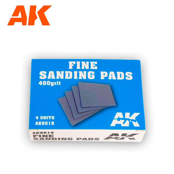 Ak Interactive Fine Sanding Pads – 400 Grit 4pcs AK9018 - Hobby Heaven