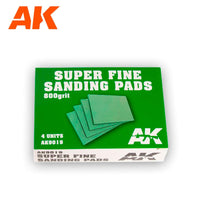 Ak Interactive Super Fine Sanding Pads – 800 Grit 4pcs AK9019 - Hobby Heaven
