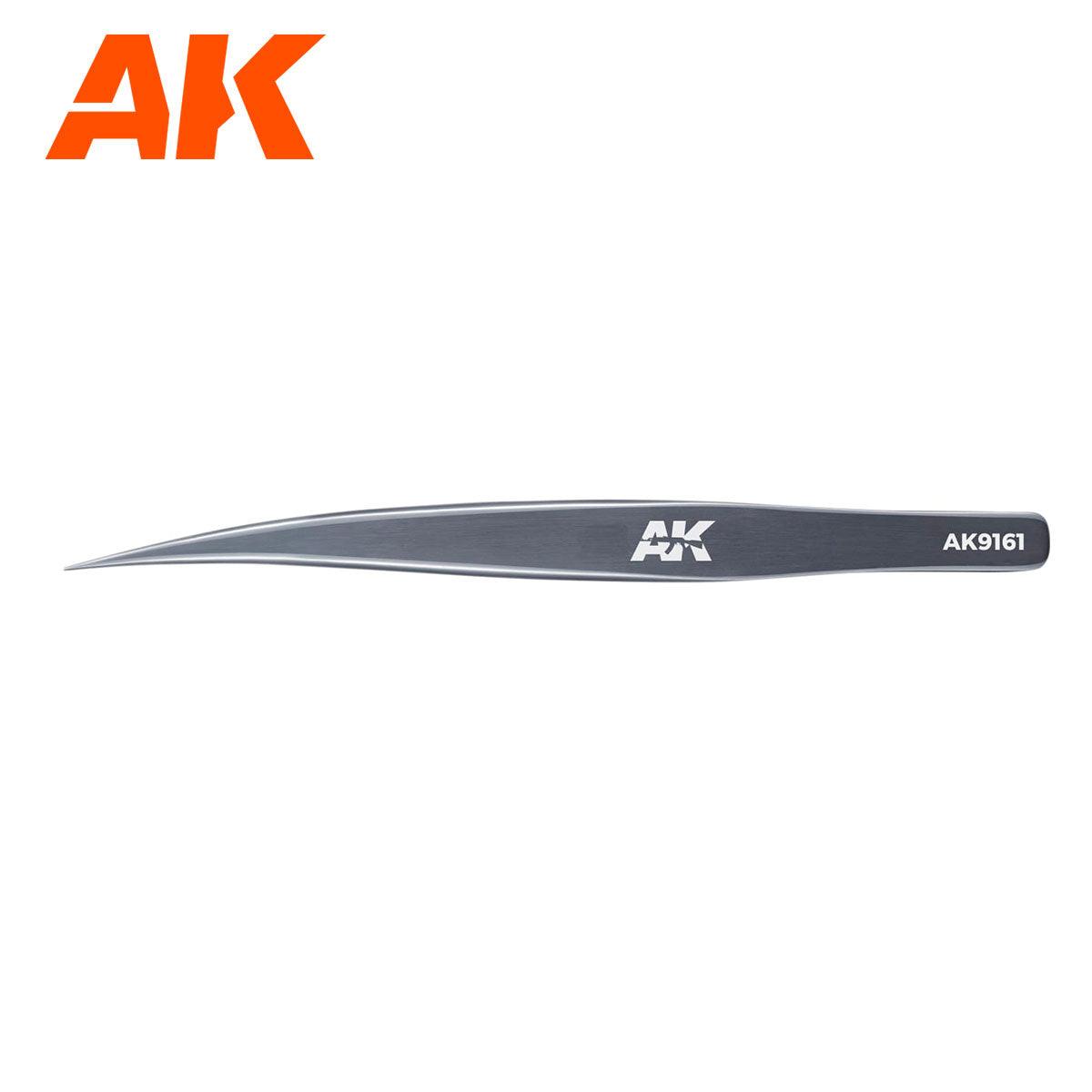 AK Interactive HG Angled Tweezers Twin Tipped 01 AK9161 - Hobby Heaven
