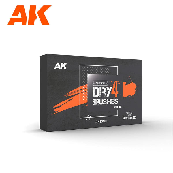 AK Interactive Dry Brush Set Ak9300 - Hobby Heaven