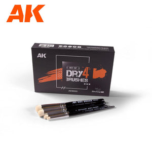 AK Interactive Dry Brush Set Ak9300 - Hobby Heaven