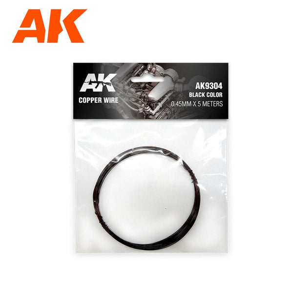 AK Interactive Copper Wire 0.45mm x5 Meters Black AK9304 - Hobby Heaven