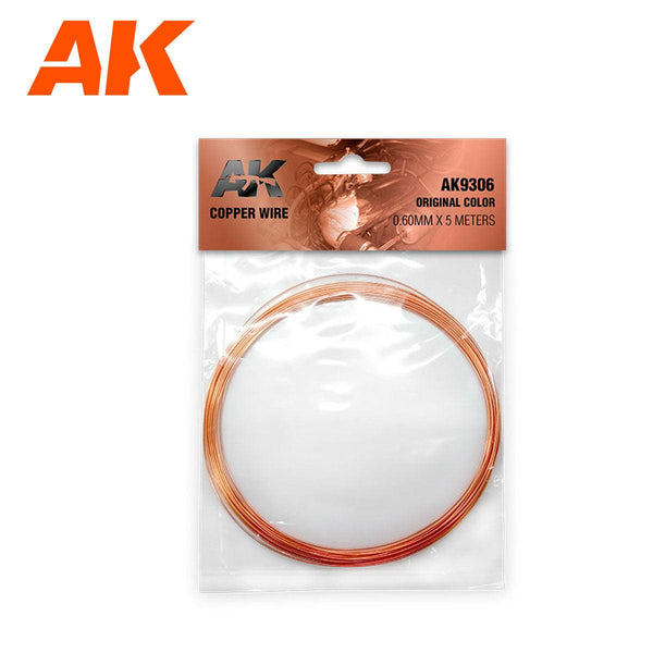 AK Interactive Copper Wire 0.60mm x5meters Original Color AK9305 - Hobby Heaven