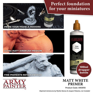 Air Primer White 100 ml Warpaints Army Painter AW2012 - Hobby Heaven