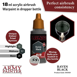 Air Raven Black Airbrush Warpaints Army Painter AW3101 - Hobby Heaven