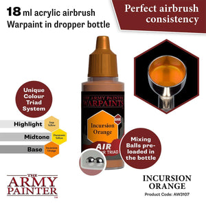 Air Incursion Orange Airbrush Warpaints Army Painter AW3107 - Hobby Heaven