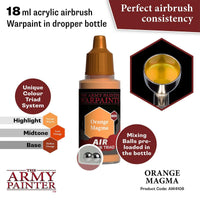 Air Orange Magma Airbrush Warpaints Army Painter AW4106 - Hobby Heaven