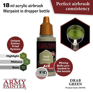Air Drab Green Airbrush Warpaints Army Painter AW4110 - Hobby Heaven