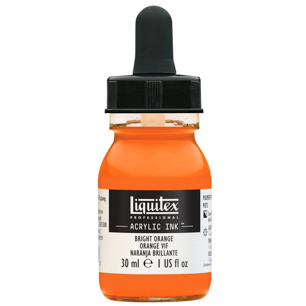 Liquitex Bright Orange Proffesional Ink 30ml - Hobby Heaven