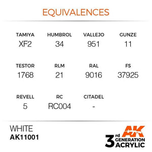 AK Interactive 3rd Generation White 17ml - Hobby Heaven