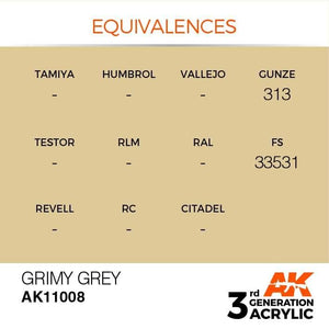 AK Interactive 3rd Gen Grimy Grey 17ml - Hobby Heaven