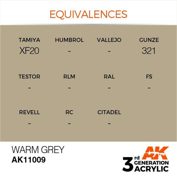 AK Interactive 3rd Gen Warm Grey 17ml - Hobby Heaven