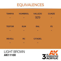 AK Interactive 3rd Gen Light Brown 17ml - Hobby Heaven
