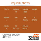 AK Interactive 3rd Gen Orange Brown 17ml - Hobby Heaven