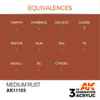 AK Interactive 3rd Gen Medium Rust 17ml - Hobby Heaven
