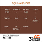 AK Interactive 3rd Gen Saddle Brown 17ml - Hobby Heaven