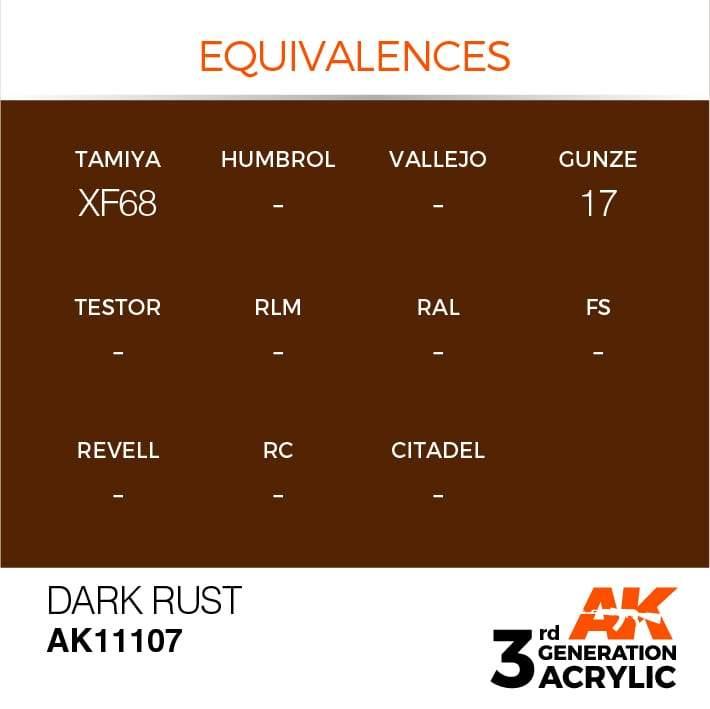 AK Interactive 3rd Gen Dark Rust 17ml - Hobby Heaven