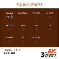 AK Interactive 3rd Gen Dark Rust 17ml - Hobby Heaven