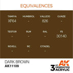 AK Interactive 3rd Gen Dark Brown 17ml - Hobby Heaven
