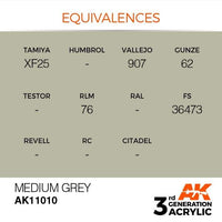 AK Interactive 3rd Gen Medium Grey 17ml - Hobby Heaven