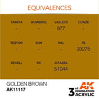AK Interactive 3rd Gen Golden Brown 17ml - Hobby Heaven
