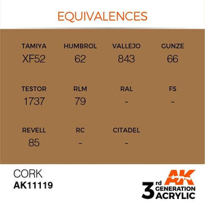 AK Interactive 3rd Gen Cork 17ml - Hobby Heaven