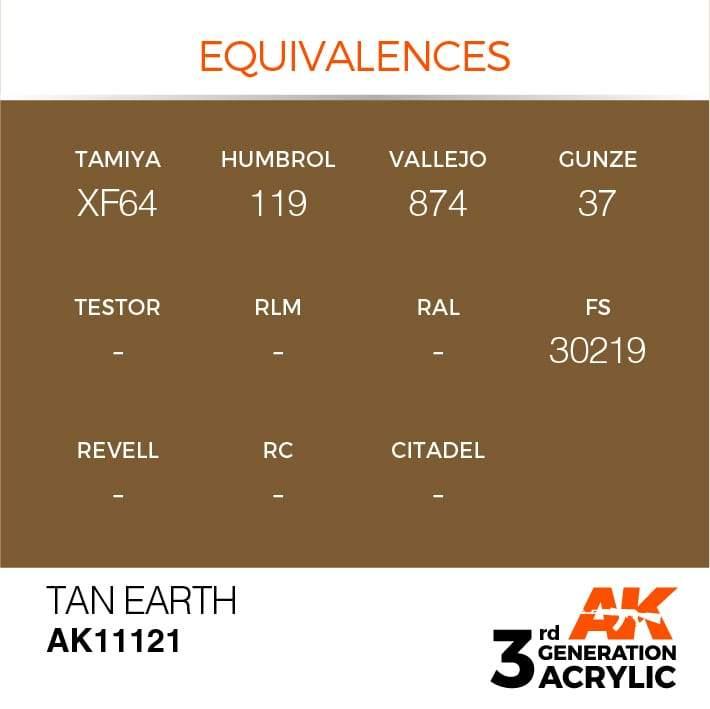 AK Interactive 3rd Gen Tan Earth 17ml - Hobby Heaven