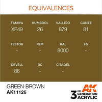 AK Interactive 3rd Gen Green-Brown 17ml - Hobby Heaven
