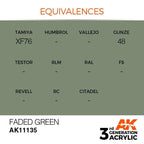 AK Interactive 3rd Gen Faded Green 17ml - Hobby Heaven
