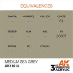 AK Interactive 3rd Gen Medium Sea Grey 17ml - Hobby Heaven