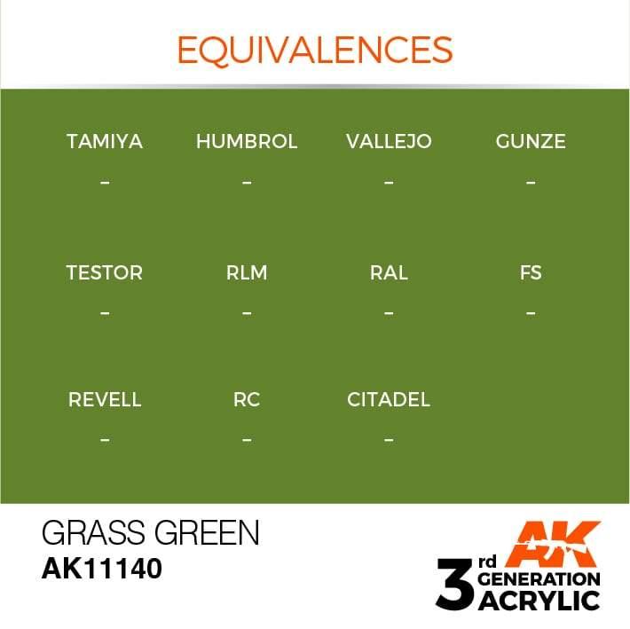 AK Interactive 3rd Gen Grass Green 17ml - Hobby Heaven