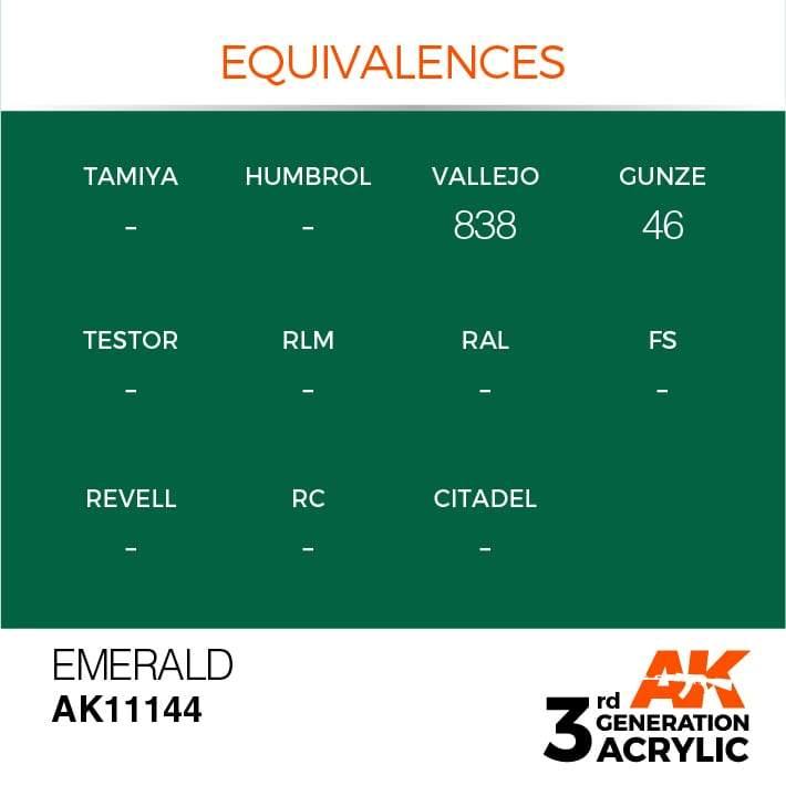AK Interactive 3rd Gen Emerald 17ml - Hobby Heaven